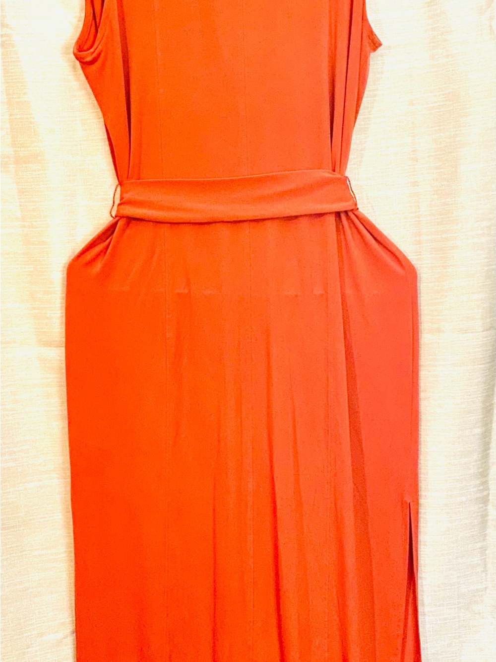 MICHAEL Michael Kors Sleeveless Collared Maxi Dress - Orange - Picture 6 of 6